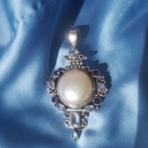 Sterling gemstone Pendant